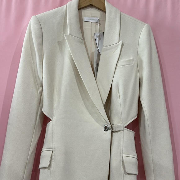 Jonathan Simkhai Jada Cut-Out Mini Blazer Dress- Sz 4 - Picture 4 of 15
